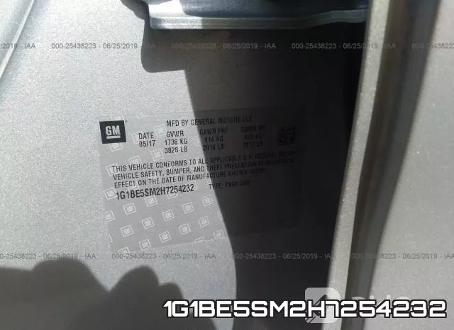 1G1BE5SM2H7254232 фото 10