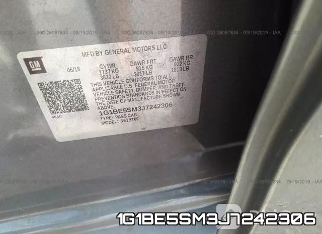 1G1BE5SM3J7242306 фото 10