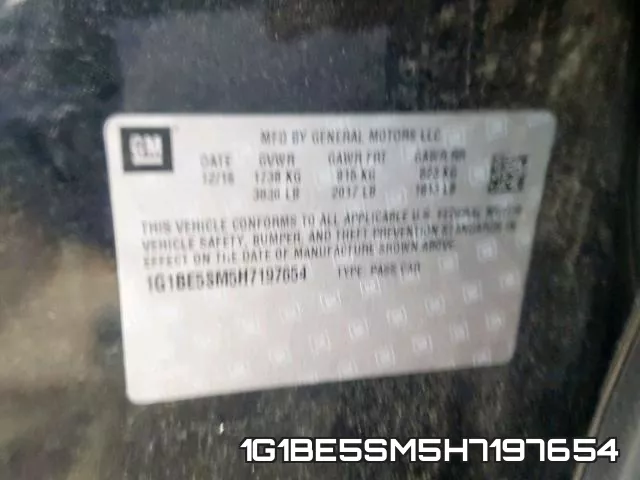 1G1BE5SM5H7197654 фото 2