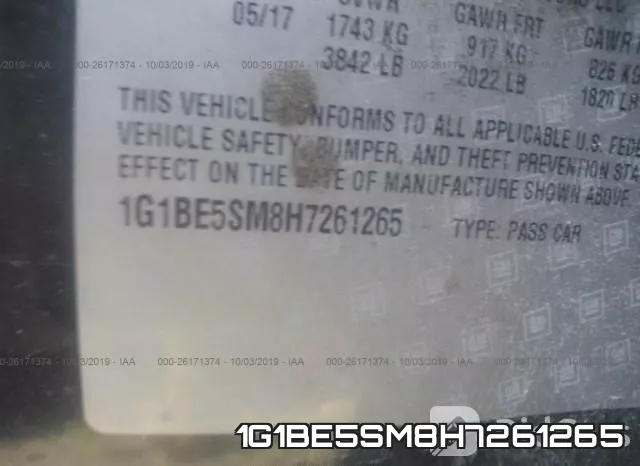 1G1BE5SM8H7261265 фото 10