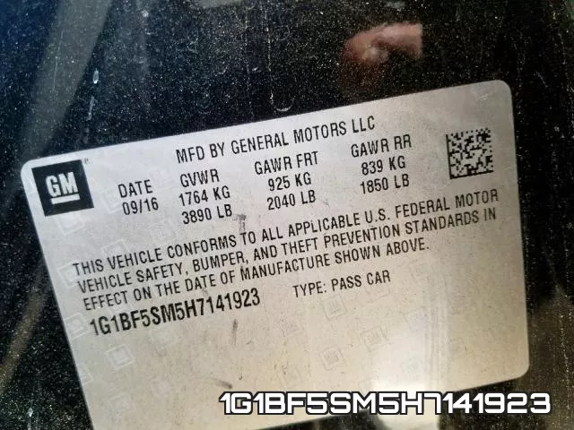1G1BF5SM5H7141923 фото 2