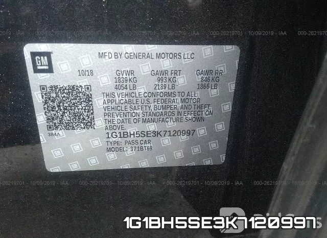 1G1BH5SE3K7120997 фото 9