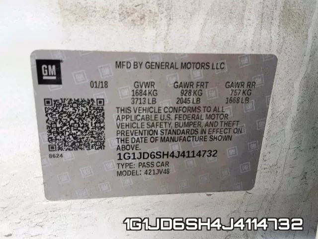 1G1JD6SH4J4114732 фото 2