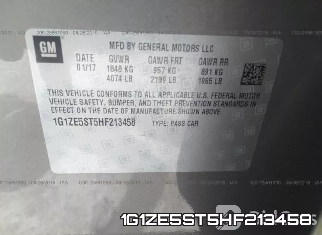 1G1ZE5ST5HF213458 фото 10