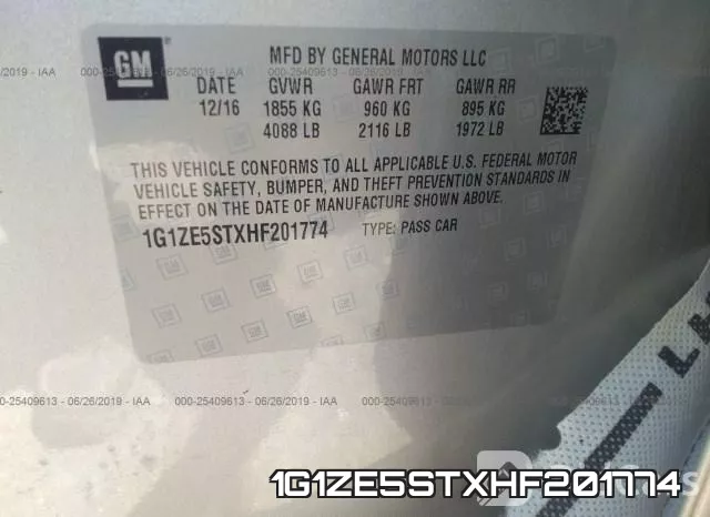 1G1ZE5STXHF201774 фото 10