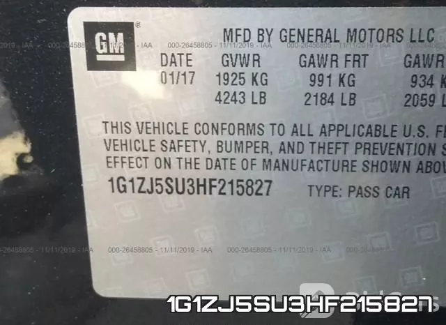 1G1ZJ5SU3HF215827 фото 10