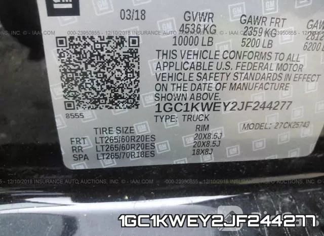 1GC1KWEY2JF244277 фото 10