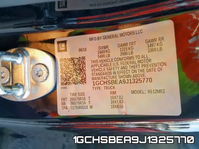 1GCHSBEA9J1325770 фото 2