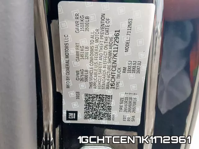 1GCHTCEN7K1172961 фото 2