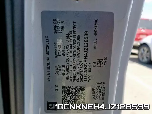 1GCNKNEH4JZ128539 фото 2