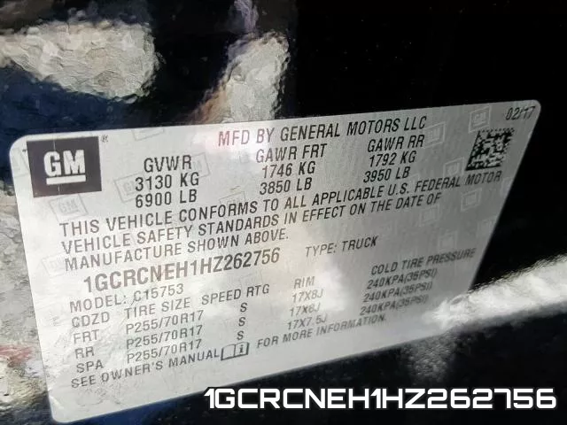 1GCRCNEH1HZ262756 фото 2