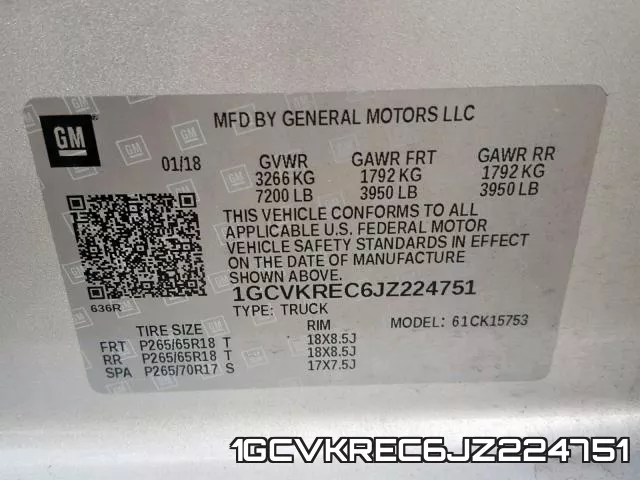 1GCVKREC6JZ224751 фото 2