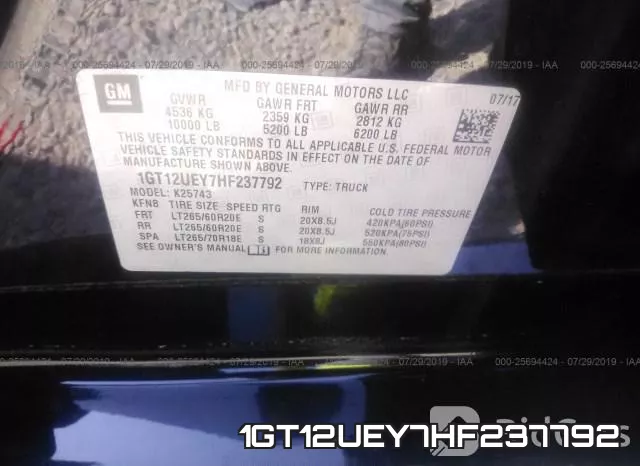 1GT12UEY7HF237792 фото 10