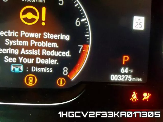 1HGCV2F33KA017305 фото 9