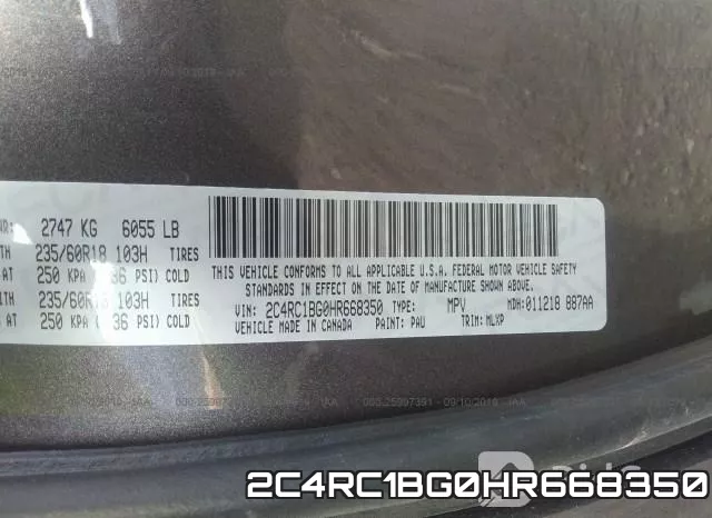 2C4RC1BG0HR668350 фото 10