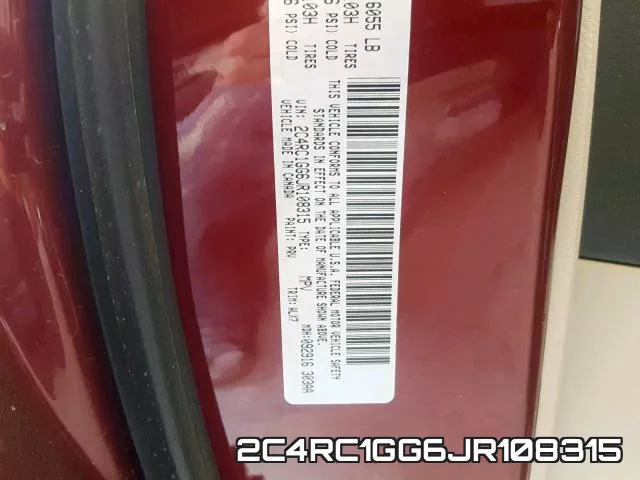 2C4RC1GG6JR108315 фото 2