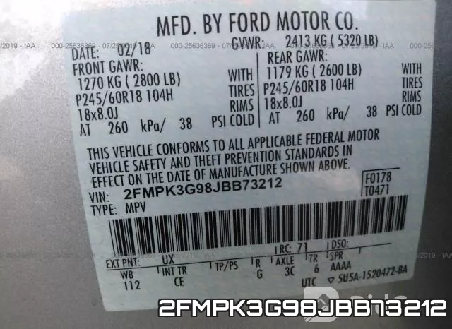 2FMPK3G98JBB73212 фото 10