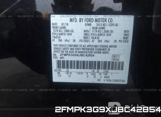 2FMPK3G9XJBC42854 фото 10