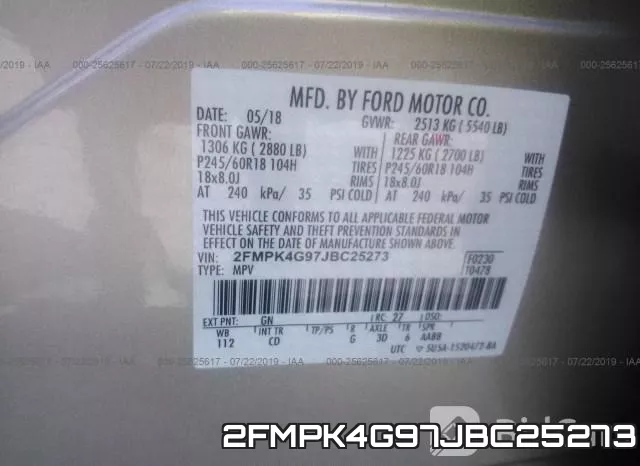 2FMPK4G97JBC25273 фото 10
