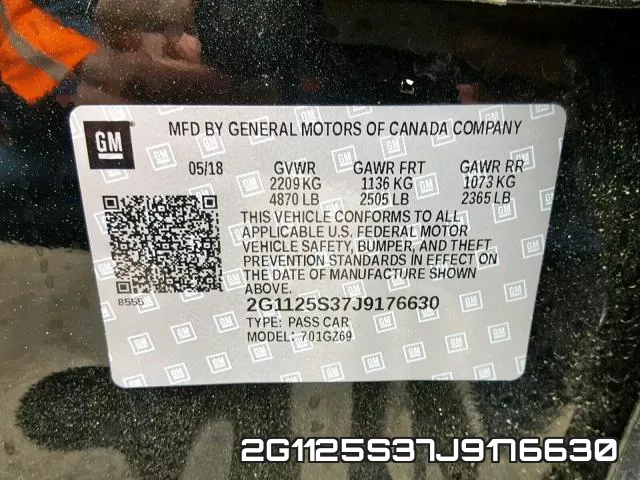 2G1125S37J9176630 фото 2