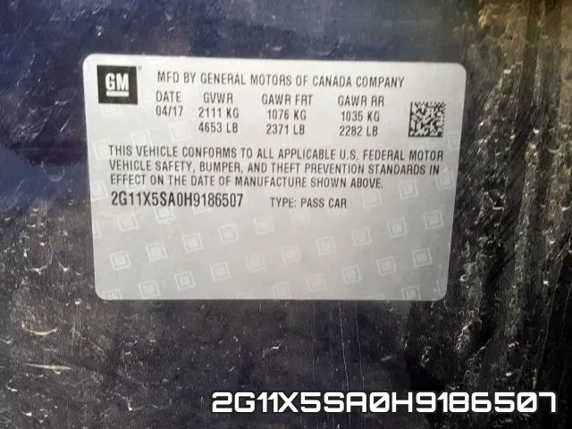 2G11X5SA0H9186507 фото 2