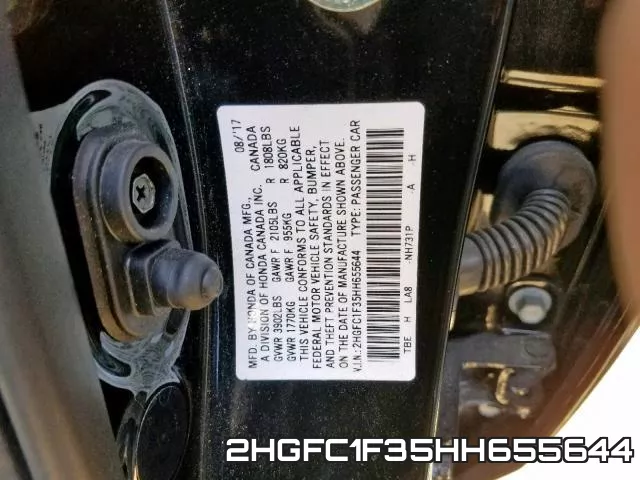 2HGFC1F35HH655644 фото 2