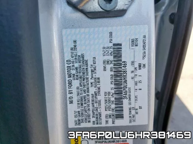 3FA6P0LU6HR381469 фото 2