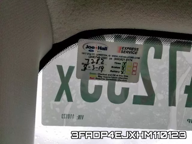 3FADP4EJXHM110123 фото 9