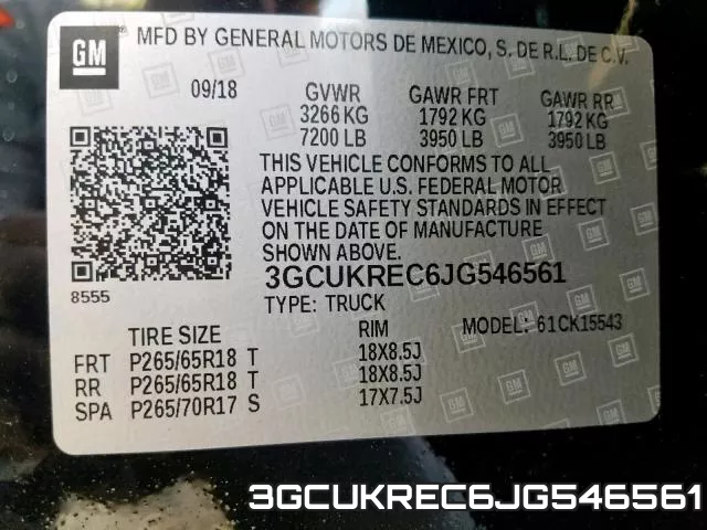 3GCUKREC6JG546561 фото 2