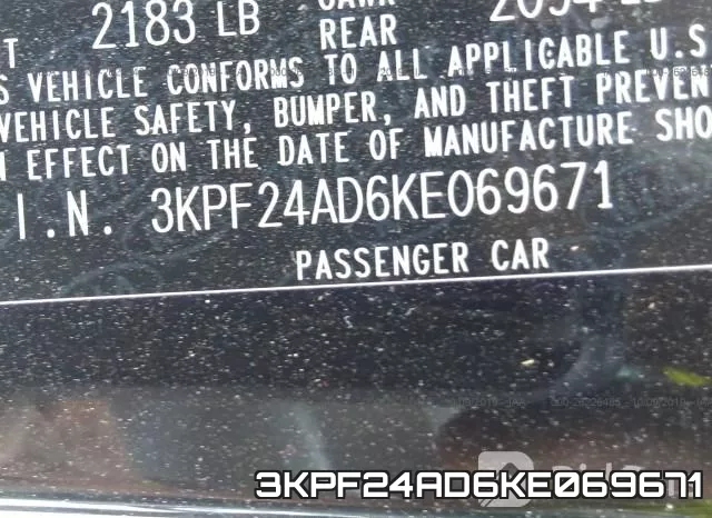 3KPF24AD6KE069671 фото 10
