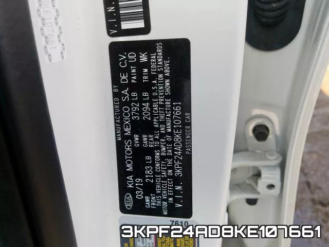 3KPF24AD8KE107661 фото 2