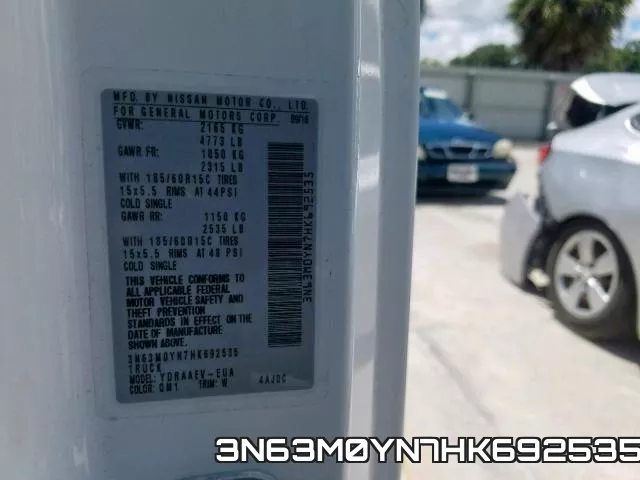 3N63M0YN7HK692535 фото 2