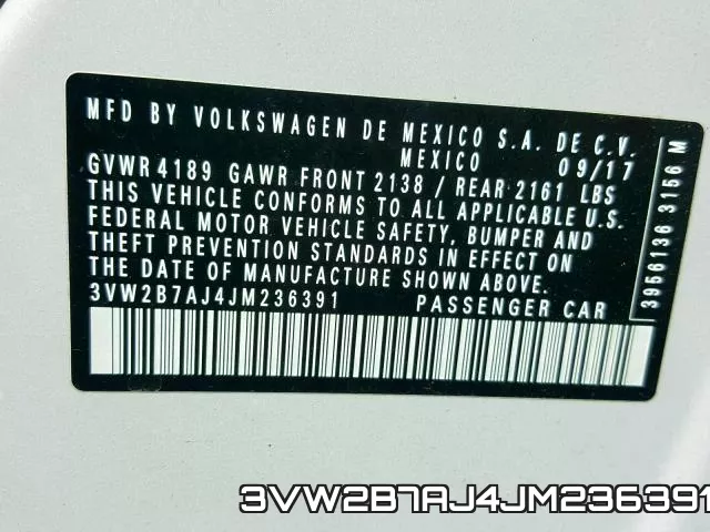 3VW2B7AJ4JM236391 фото 2