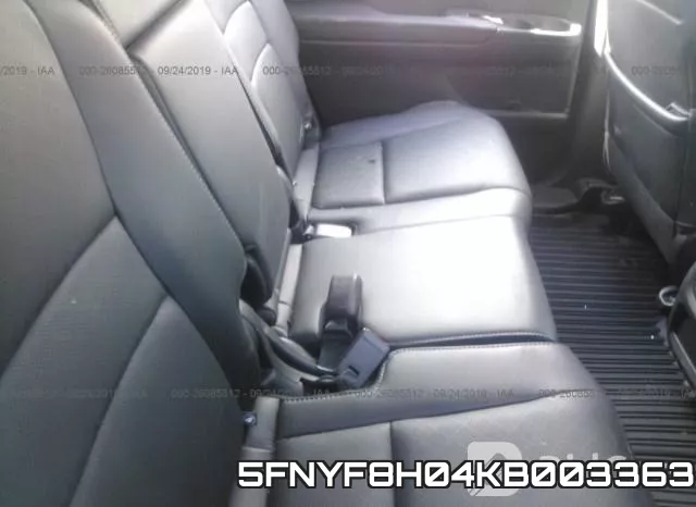 5FNYF8H04KB003363 фото 9