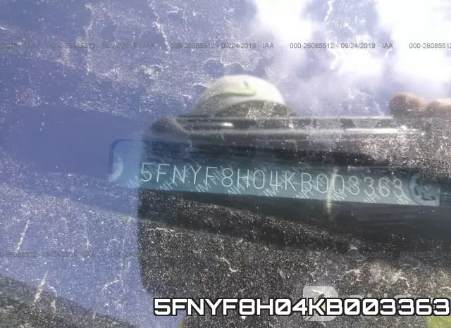 5FNYF8H04KB003363 фото 10