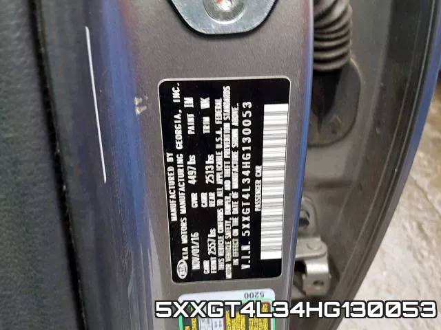 5XXGT4L34HG130053 фото 2