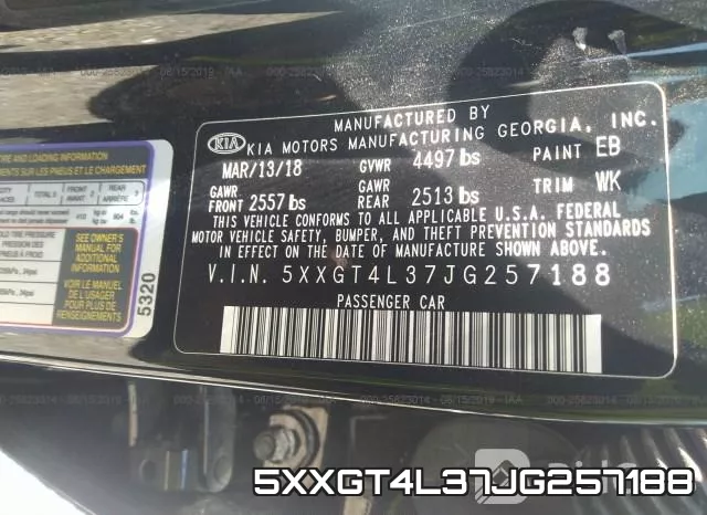 5XXGT4L37JG257188 фото 10