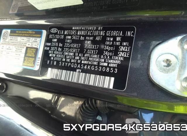 5XYPGDA54KG530853 фото 10