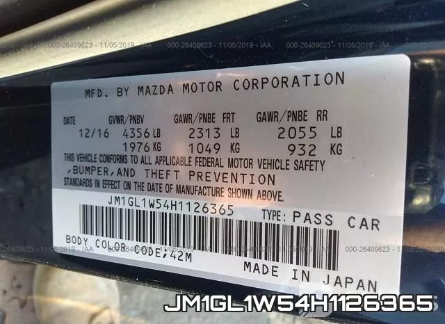 JM1GL1W54H1126365 фото 10