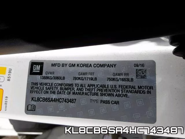 KL8CB6SA4HC743487 фото 2
