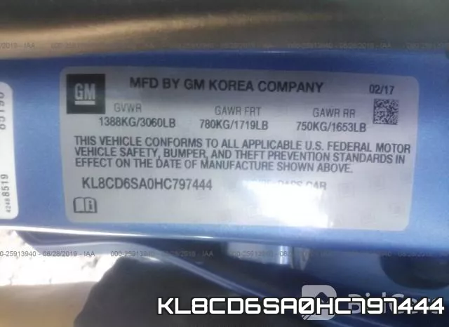 KL8CD6SA0HC797444 фото 10