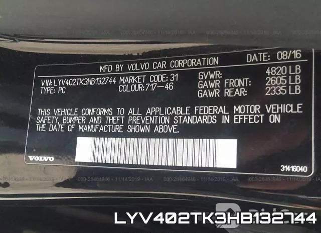 LYV402TK3HB132744 фото 10