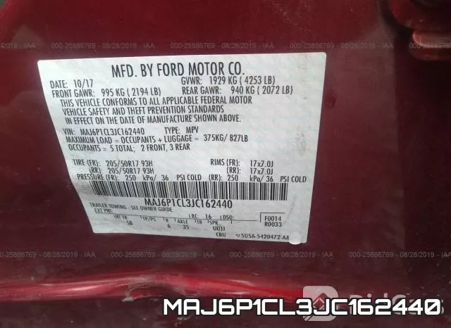 MAJ6P1CL3JC162440 фото 10
