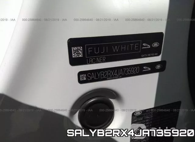 SALYB2RX4JA735920 фото 10