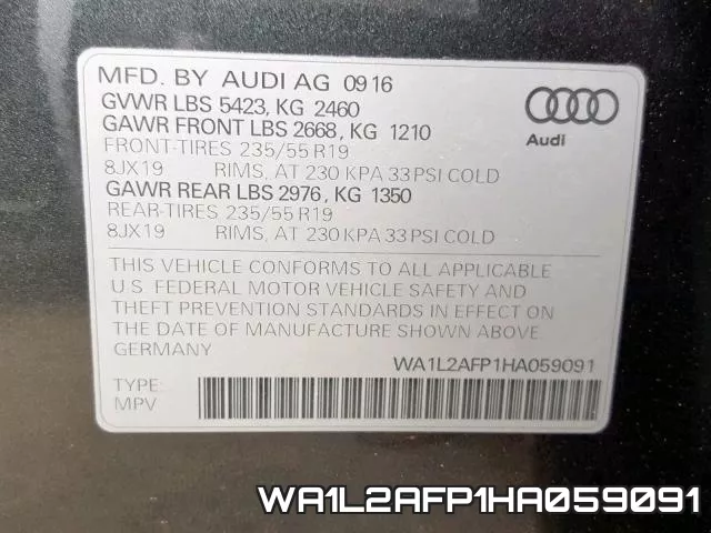 WA1L2AFP1HA059091 фото 2