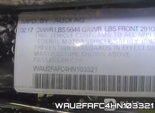 WAU2FAFC4HN103321 фото 10