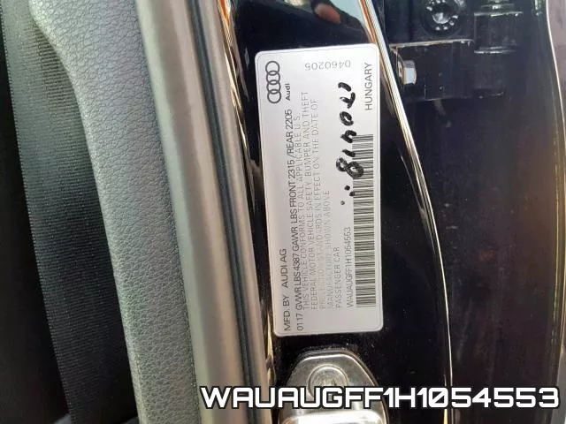 WAUAUGFF1H1054553 фото 2