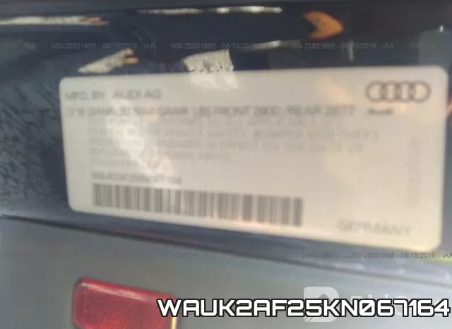 WAUK2AF25KN067164 фото 10