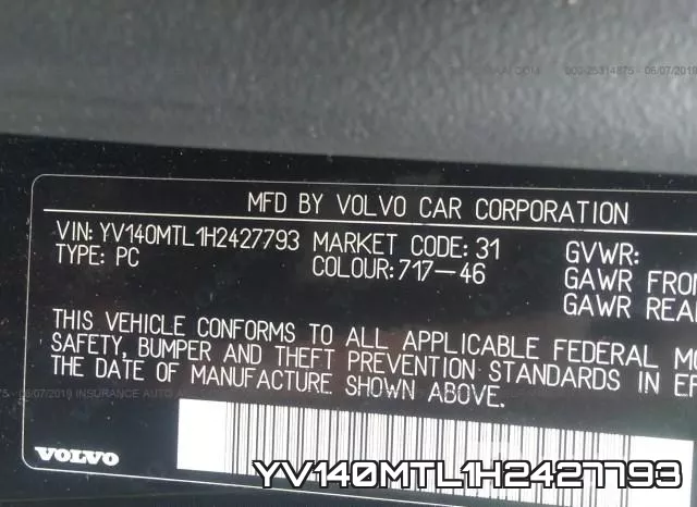 YV140MTL1H2427793 фото 10