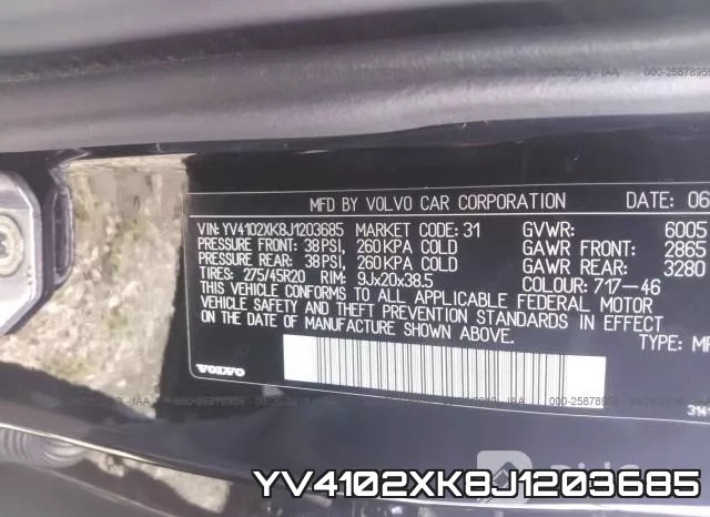 YV4102XK8J1203685 фото 10